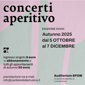 Abbonamento Concerti Aperitivo di Autunno 2025 (9 concerti)