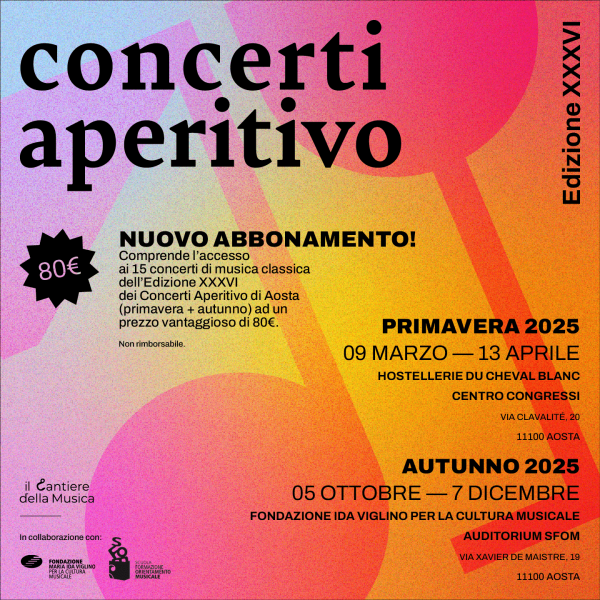 Abbonamento Concerti Aperitivo 2025